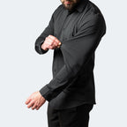 Wesley™ | Camisa Oxford slim fit elástica de manga larga