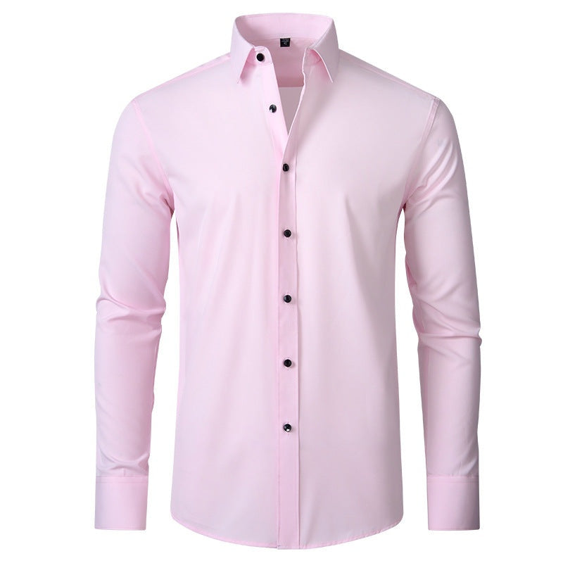 Wesley™ | Camisa Oxford slim fit elástica de manga larga