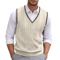 Harrison™ | Chaleco de punto de ochos con cuello en V