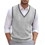 Harrison™ | Chaleco de punto de ochos con cuello en V