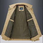 Lucas™ | Chaqueta militar de algodón con múltiples bolsillos