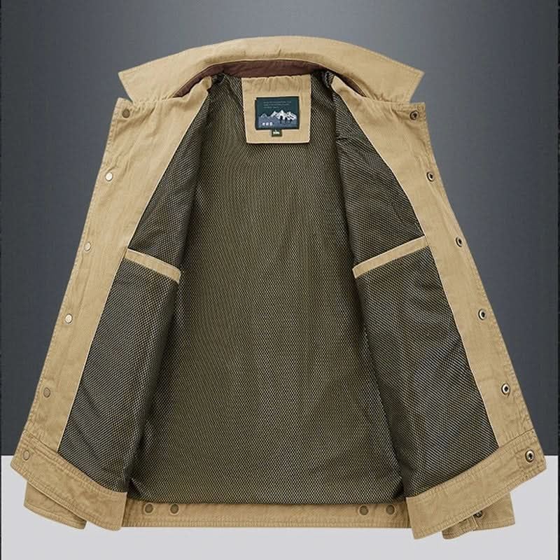 Lucas™ | Chaqueta militar de algodón con múltiples bolsillos