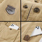 Lucas™ | Chaqueta militar de algodón con múltiples bolsillos