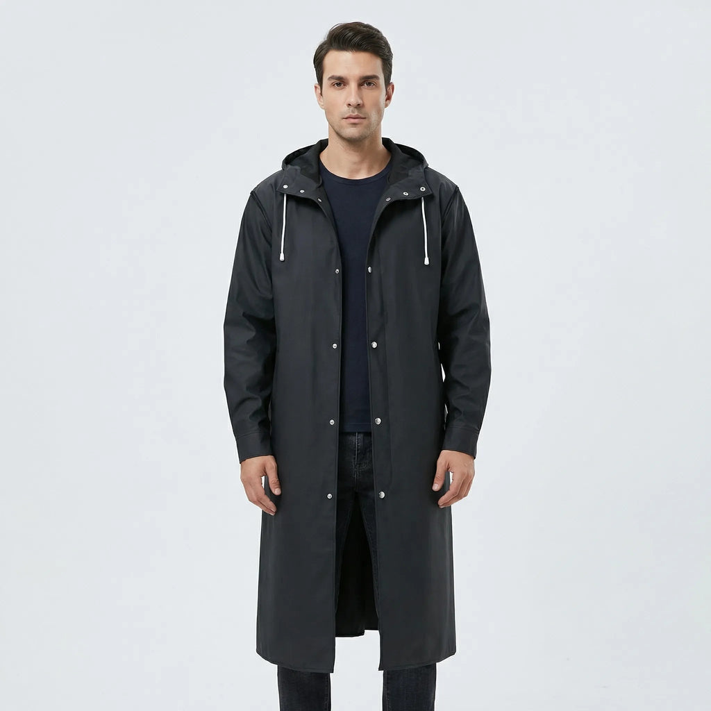 Vincent™ | Chubasquero largo impermeable con capucha
