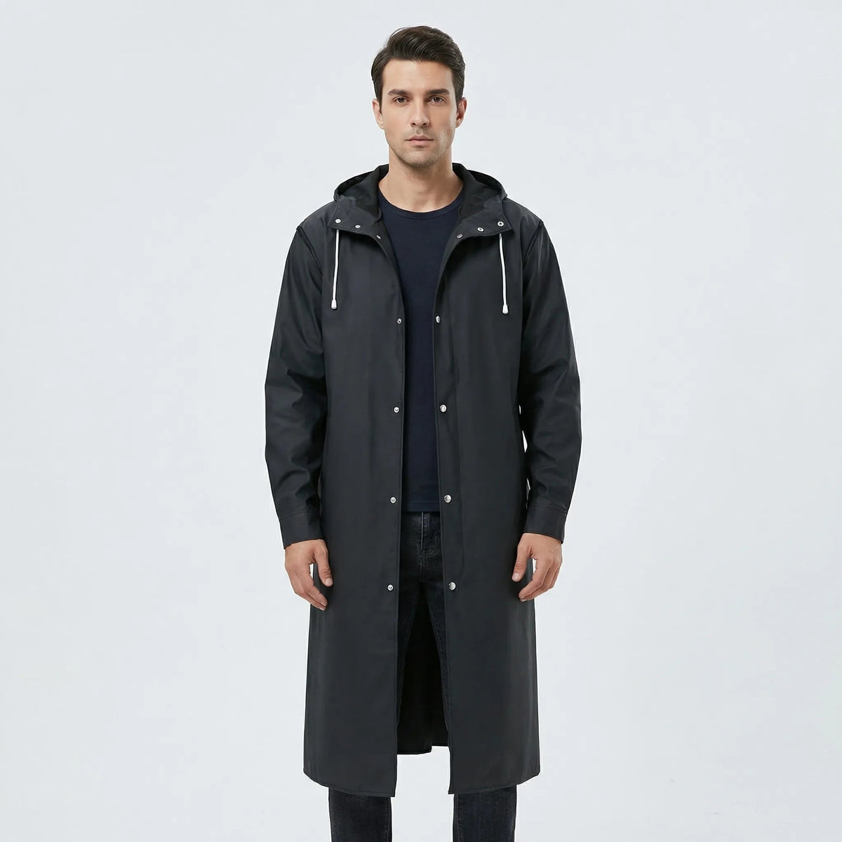 Vincent™ | Chubasquero largo impermeable con capucha