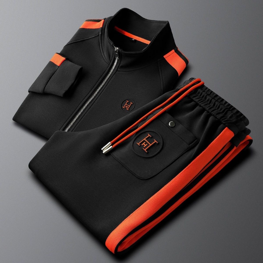 Gabriel™ | Chándal con cremallera y franjas en contraste