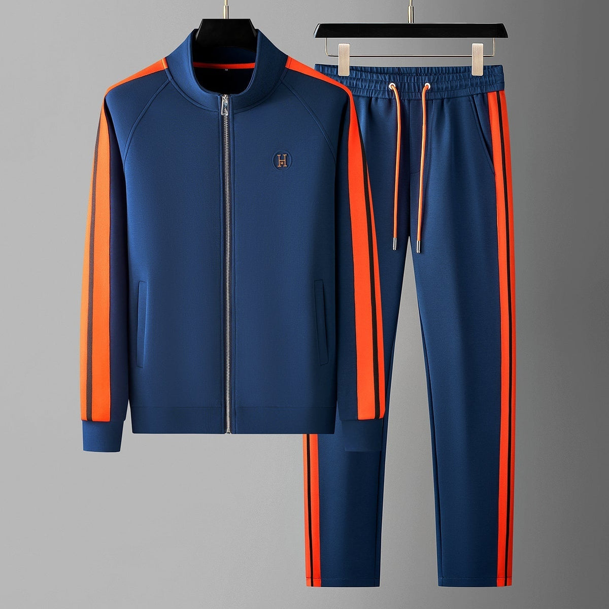 Gabriel™ | Chándal con cremallera y franjas en contraste