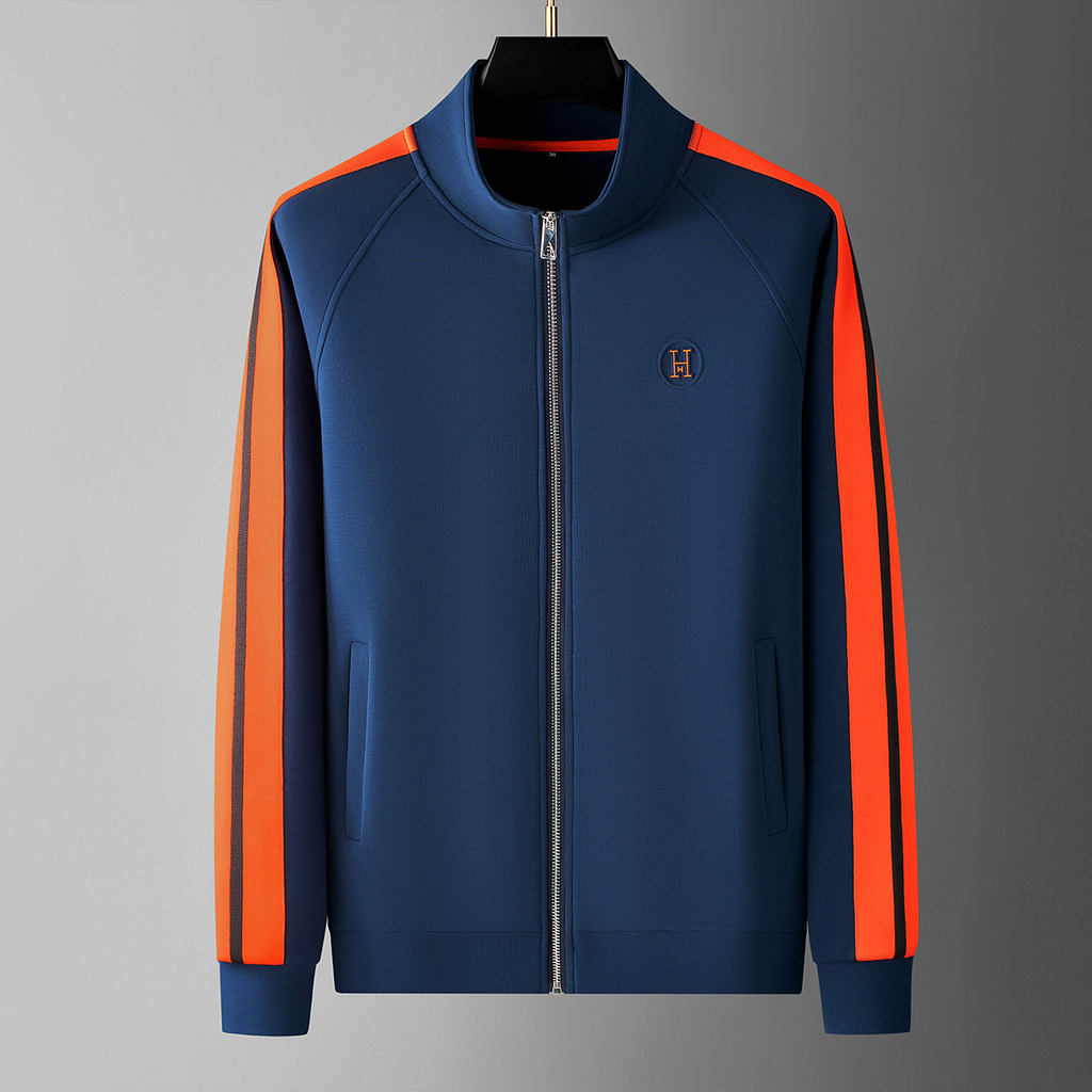Gabriel™ | Chándal con cremallera y franjas en contraste