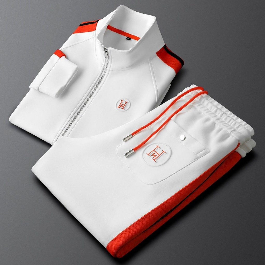 Gabriel™ | Chándal con cremallera y franjas en contraste
