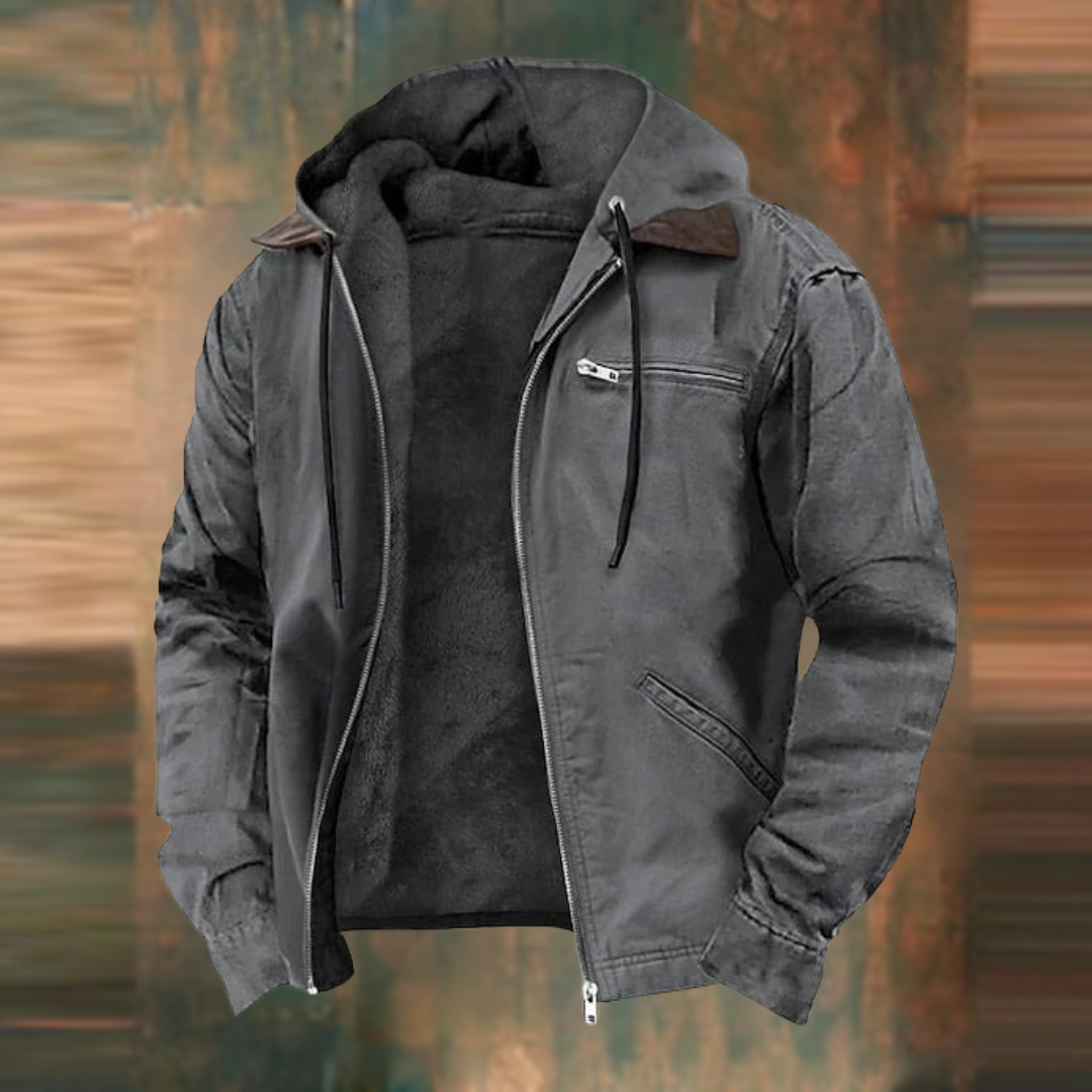 Tucker™ | Cazadora de invierno con capucha y forro de borreguito