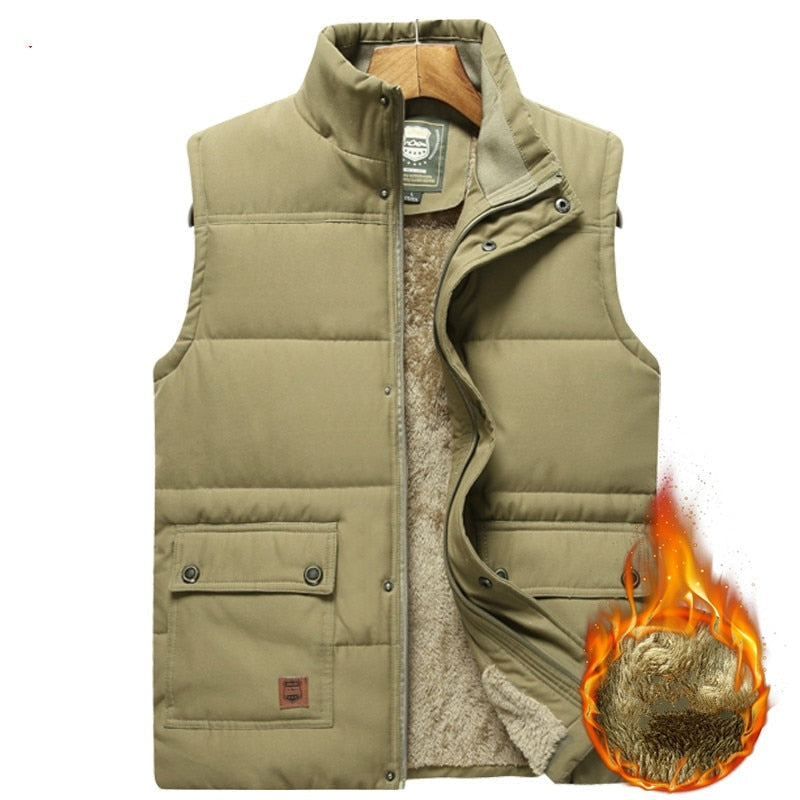 Landon™ | Chaleco acolchado térmico con forro y cuello alto