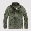 Raymond™ | Chaqueta militar de algodón con bolsillos