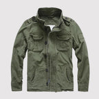 Raymond™ | Chaqueta militar de algodón con bolsillos
