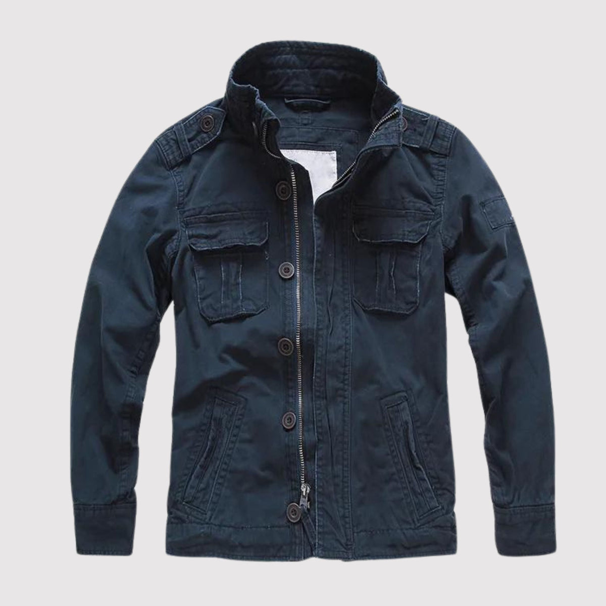Raymond™ | Chaqueta militar de algodón con bolsillos