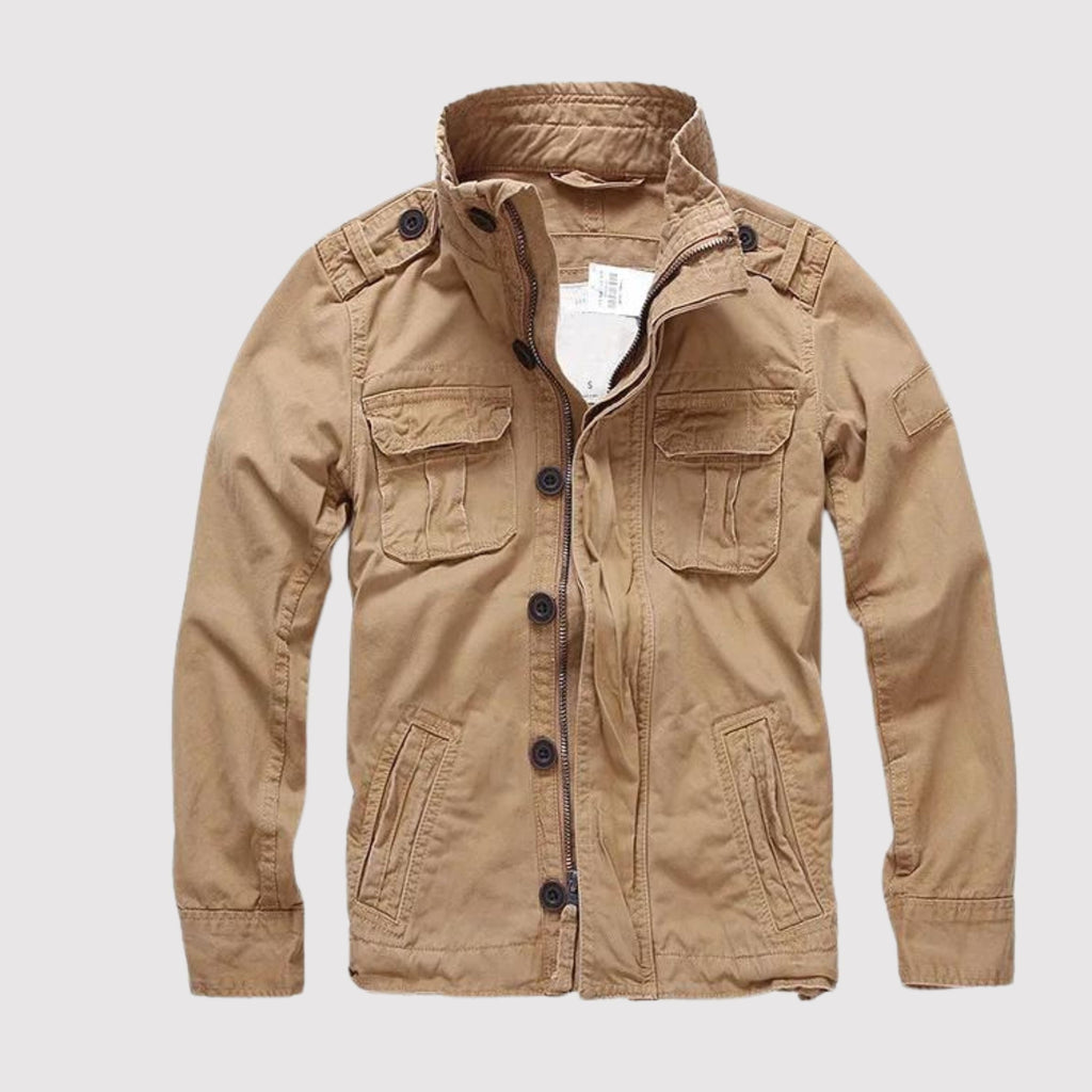 Raymond™ | Chaqueta militar de algodón con bolsillos