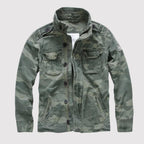 Raymond™ | Chaqueta militar de algodón con bolsillos
