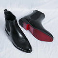 Landon™ | Botines Chelsea de piel con suela en contraste