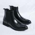 Landon™ | Botines Chelsea de piel con suela en contraste