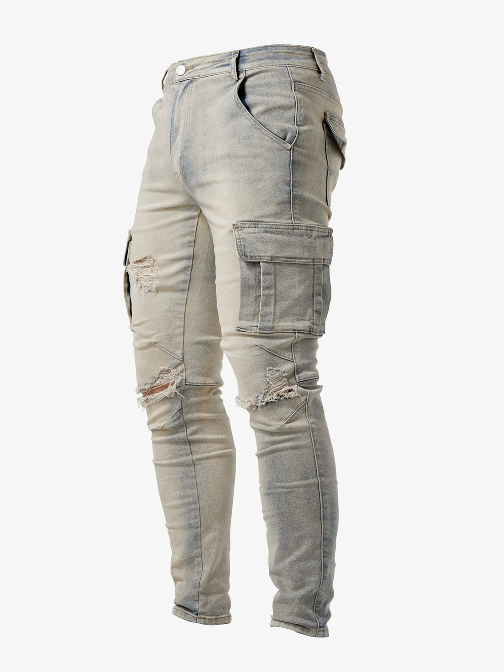 Joshua™ | Vaqueros cargo slim con bolsillos laterales