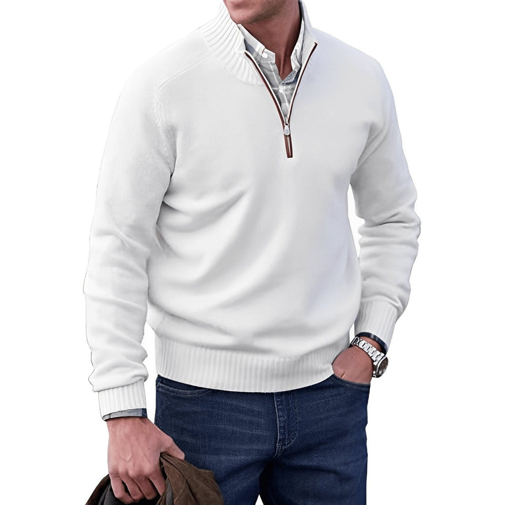 Jonah™ | Jersey de punto con cuello alto y media cremallera