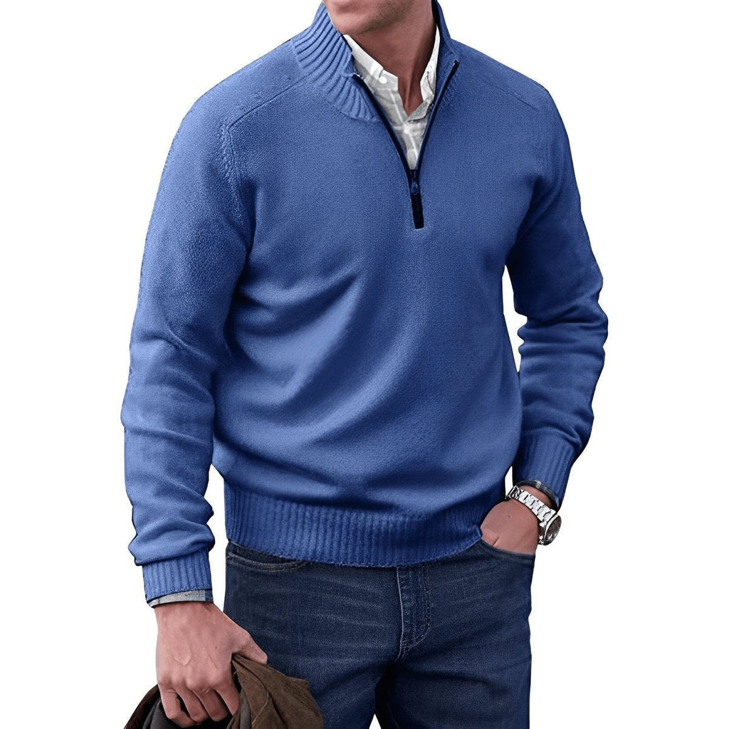 Jonah™ | Jersey de punto con cuello alto y media cremallera