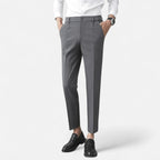 Lucas™ | Pantalón de vestir tobillero slim con pinzas