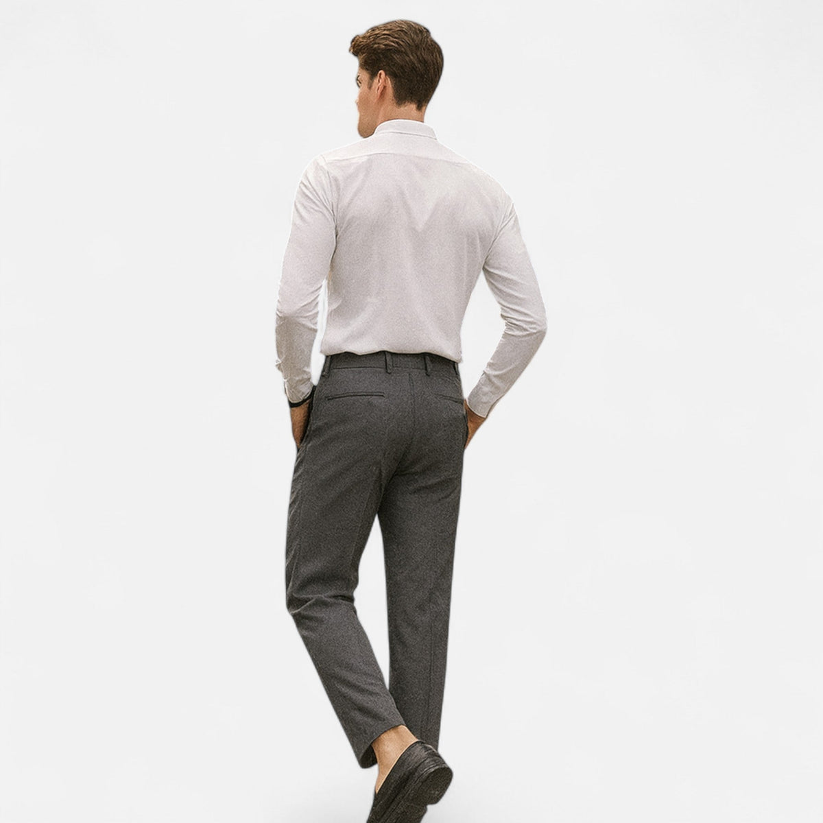 Lucas™ | Pantalón de vestir tobillero slim con pinzas