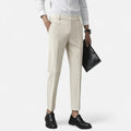 Lucas™ | Pantalón de vestir tobillero slim con pinzas
