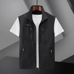 Garrett™ | Chaleco multibolsillos con cremallera y cuello alto