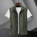 Garrett™ | Chaleco multibolsillos con cremallera y cuello alto