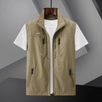 Garrett™ | Chaleco multibolsillos con cremallera y cuello alto