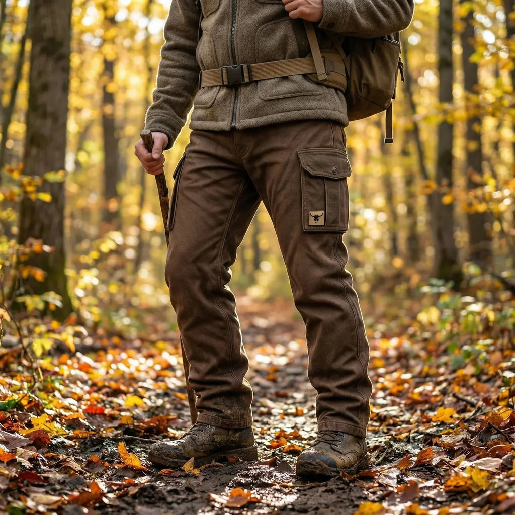 Miles™ | Pantalón de trabajo de lona para hombre con bolsillos cargo