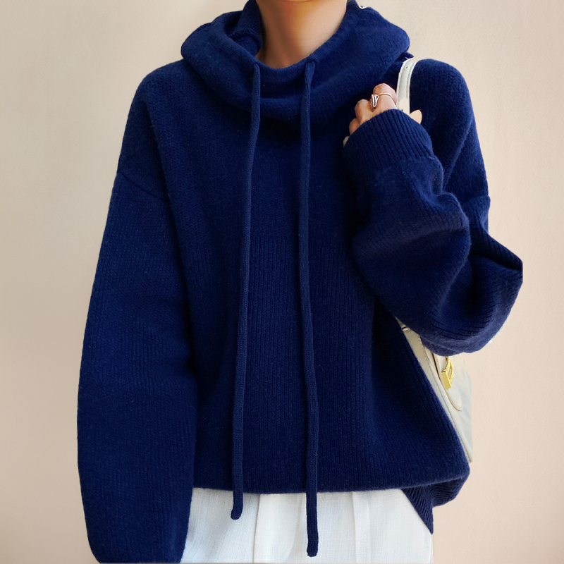 Leticia  | Jersey de cuello alto de lana merino
