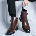 Asher™ | Botines Chelsea de piel con cremallera lateral
