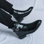 Asher™ | Botines Chelsea de piel con cremallera lateral