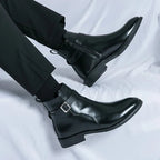 Asher™ | Botines Chelsea de piel con cremallera lateral
