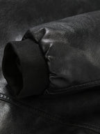 James™ | Cazadora bomber de polipiel con cremallera