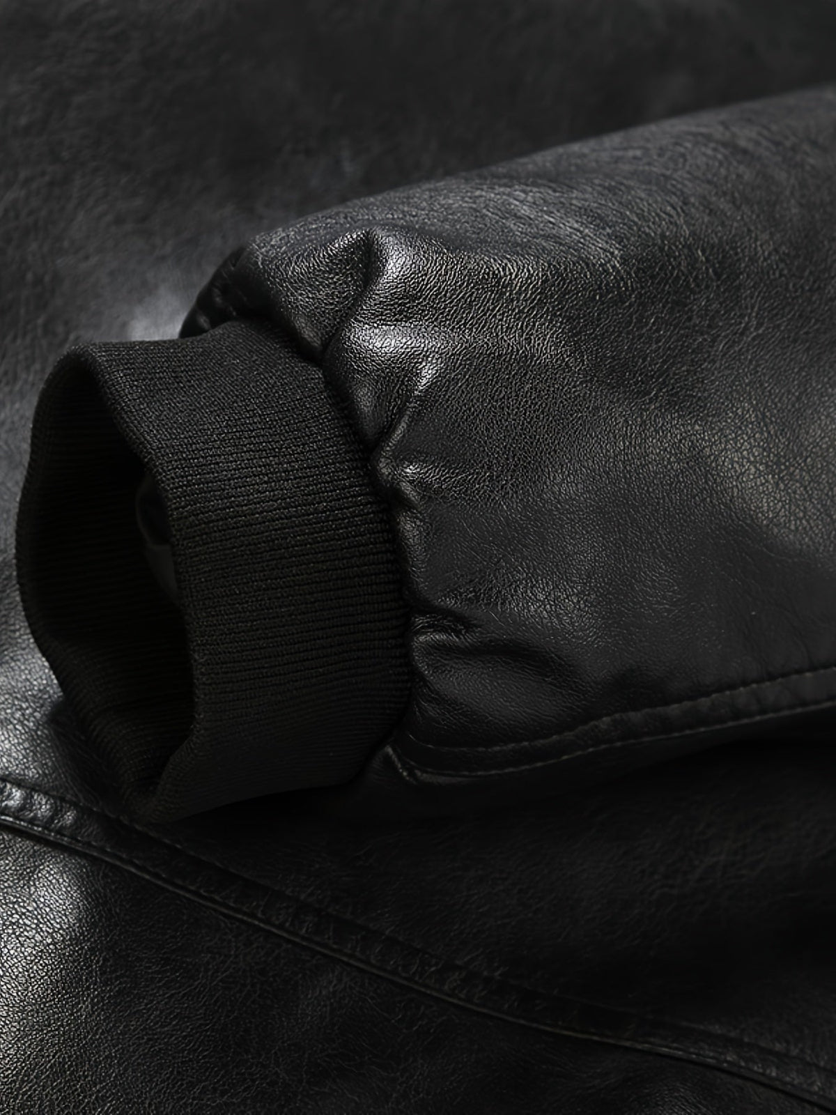 James™ | Cazadora bomber de polipiel con cremallera