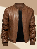 James™ | Cazadora bomber de polipiel con cremallera