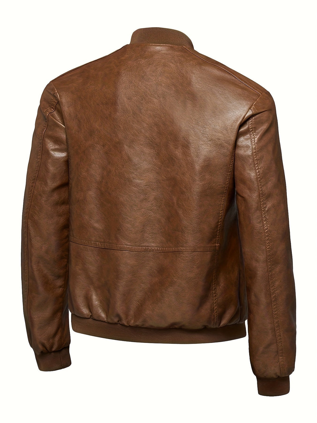 James™ | Cazadora bomber de polipiel con cremallera