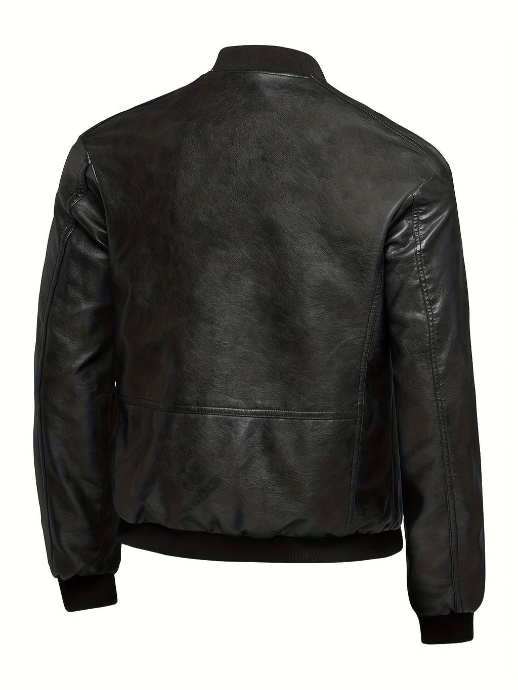 James™ | Cazadora bomber de polipiel con cremallera