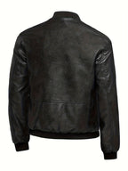 James™ | Cazadora bomber de polipiel con cremallera