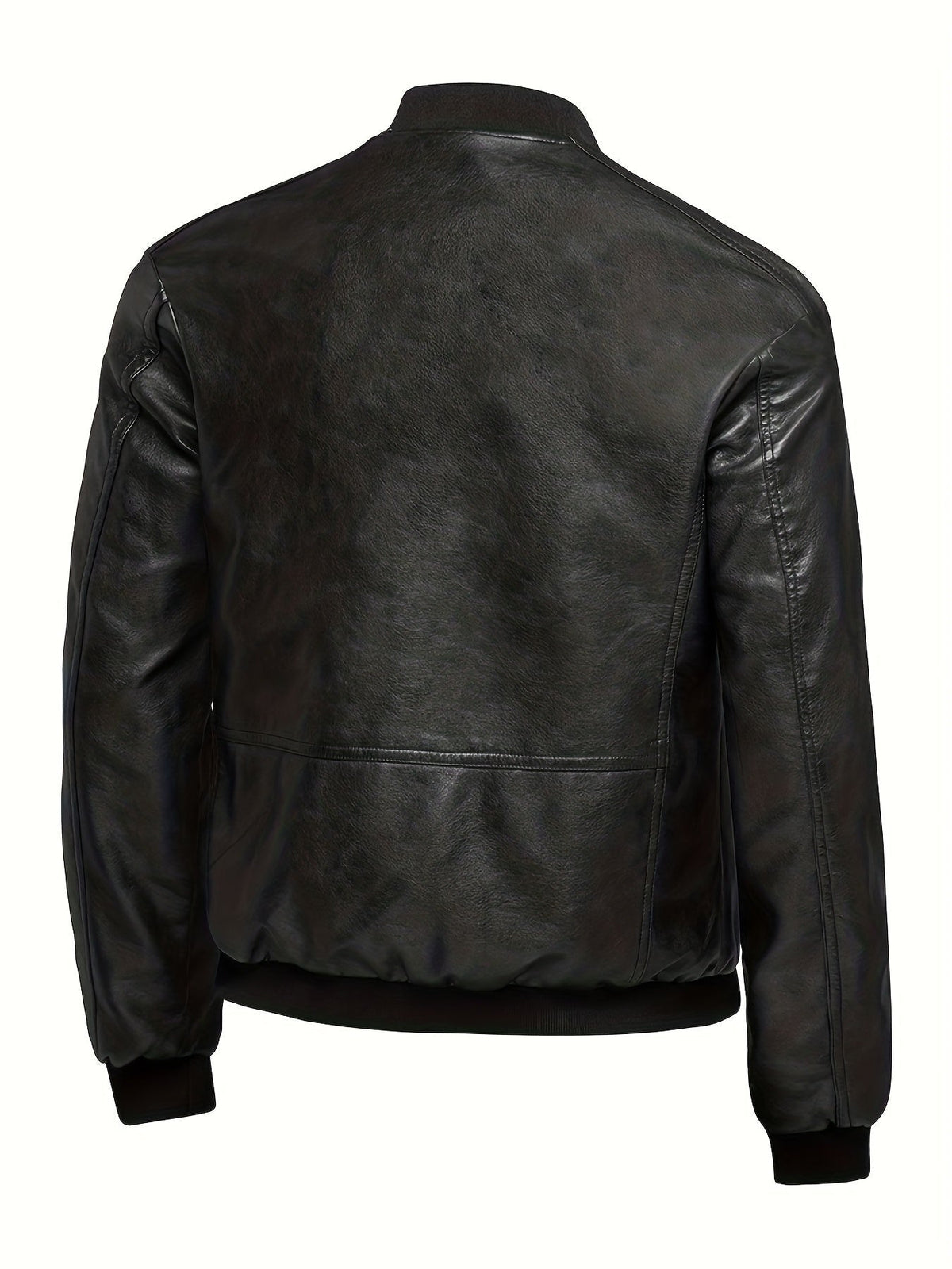 James™ | Cazadora bomber de polipiel con cremallera