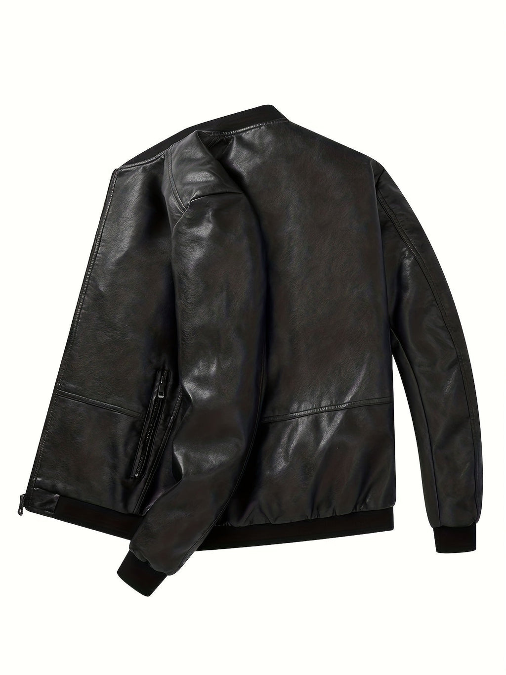 James™ | Cazadora bomber de polipiel con cremallera