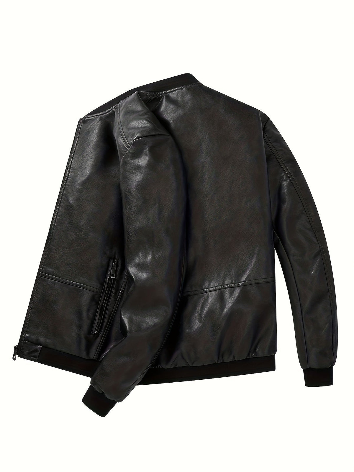 James™ | Cazadora bomber de polipiel con cremallera