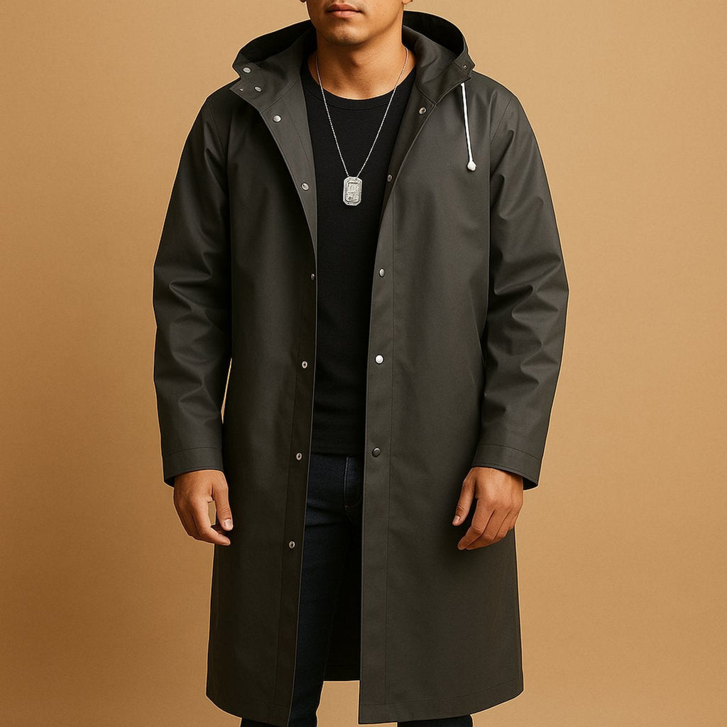Tristan™ | Chaqueta impermeable larga con capucha