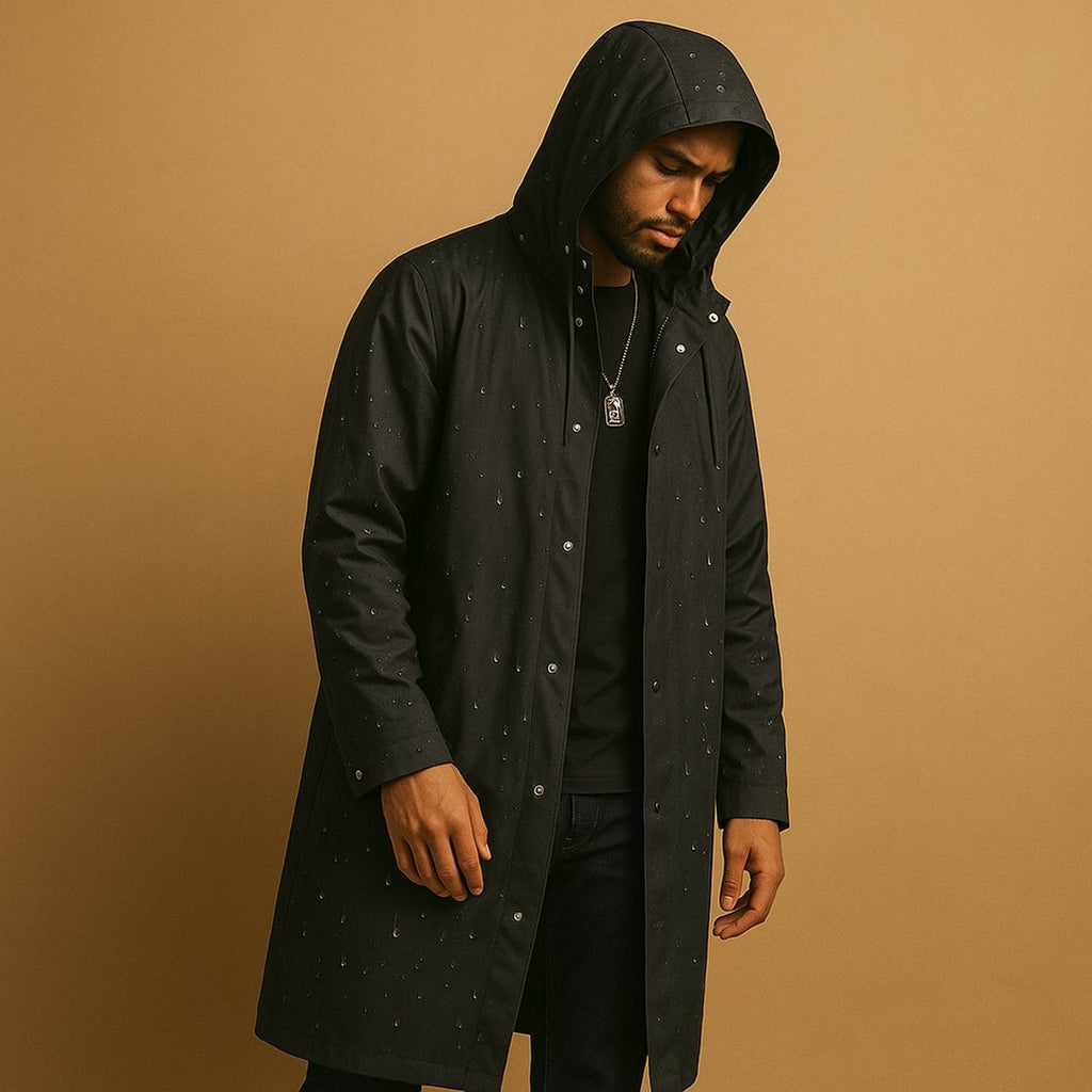 Tristan™ | Chaqueta impermeable larga con capucha