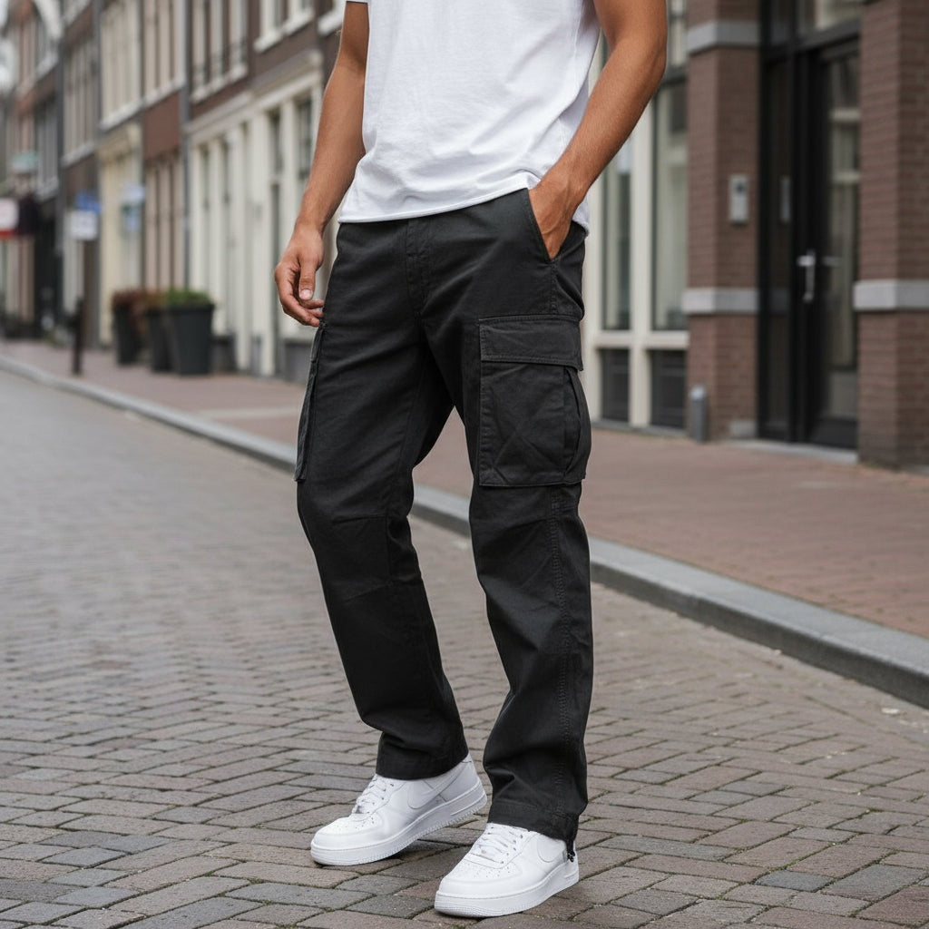 Gavin™ | Pantalón cargo ancho con bolsillos laterales