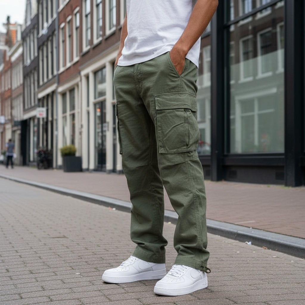 Gavin™ | Pantalón cargo ancho con bolsillos laterales