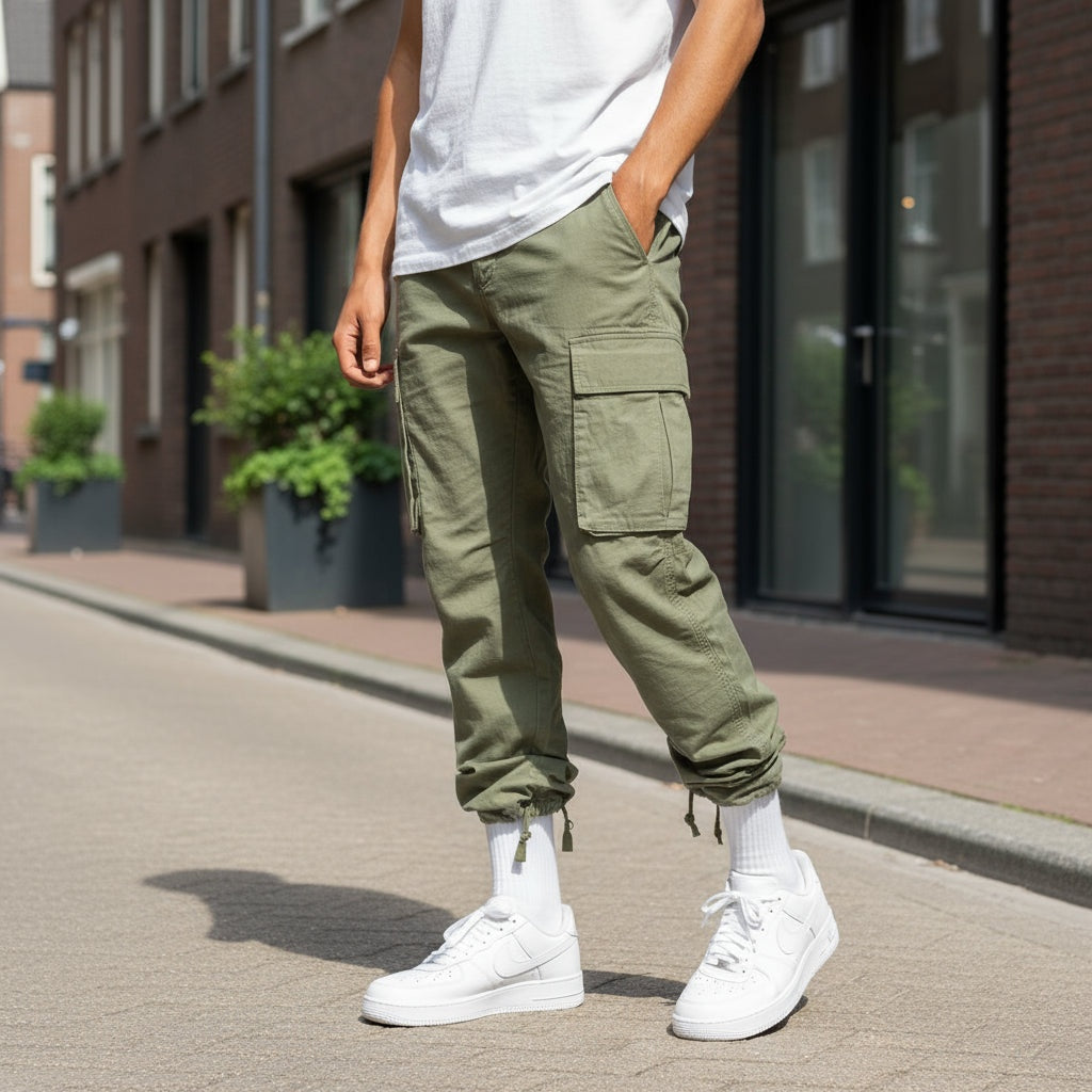 Gavin™ | Pantalón cargo ancho con bolsillos laterales